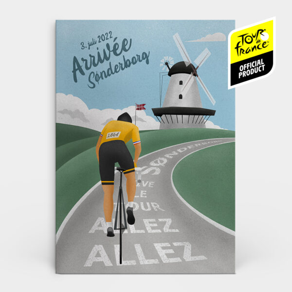 Arrivée Sønderborg - Tour de France plakat