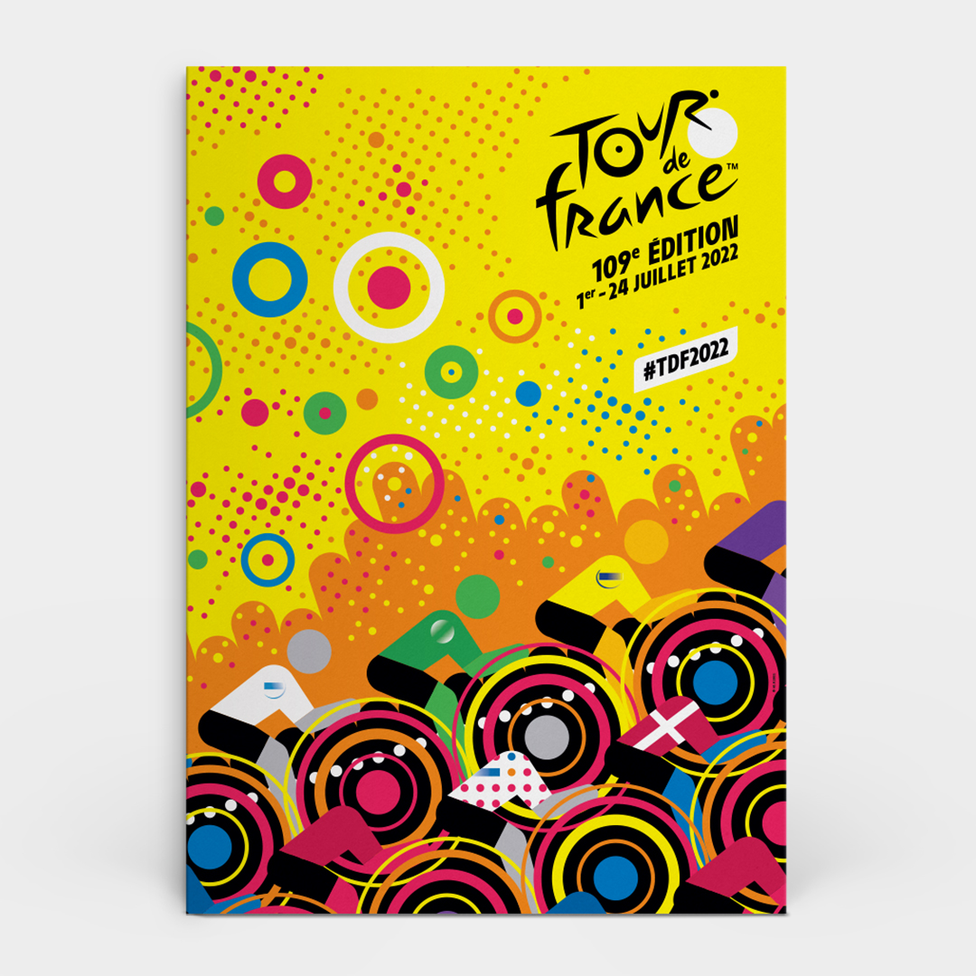 Hoved Bevidst Kriger Officiel Tour de France plakat 2022 - CallMeVector.com